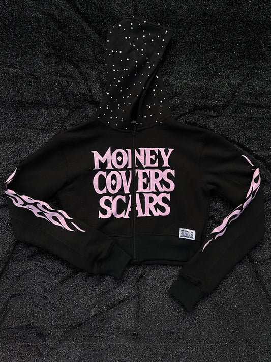 Noirblush Cropped Hoodie