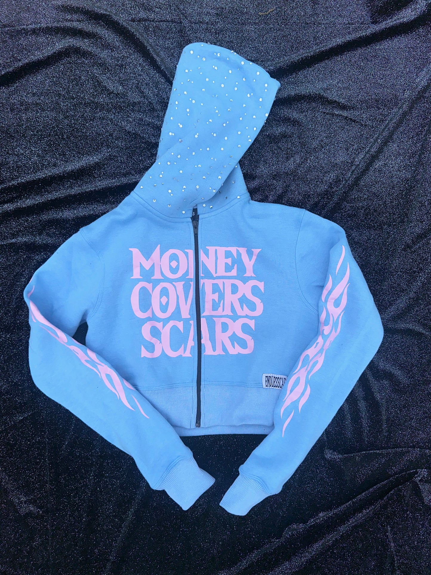 Cotton Candy Cropped Hoodie