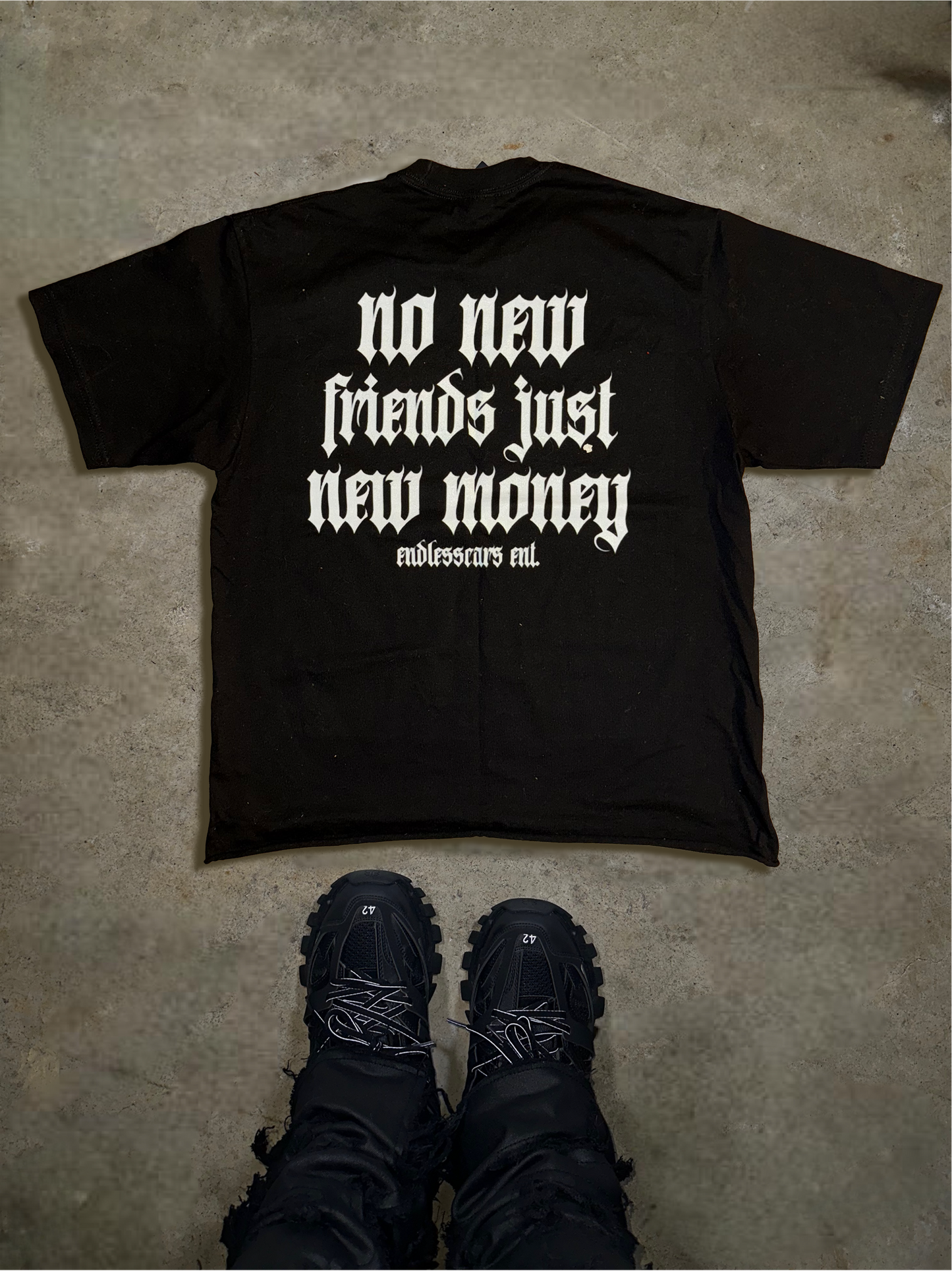 Black Money Covers Scars Tee