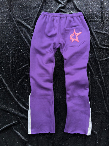 Purple Valentine Puff Flares