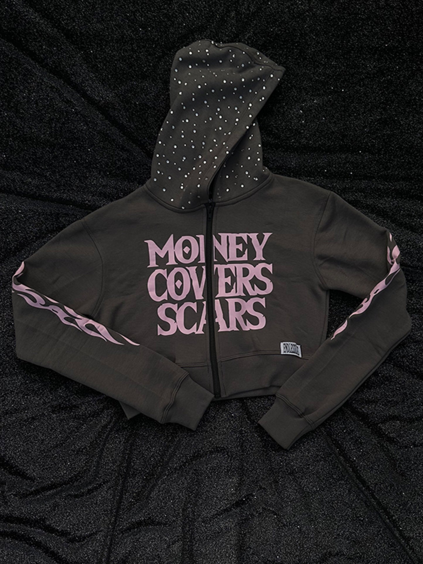 Rosegray Cropped Hoodie