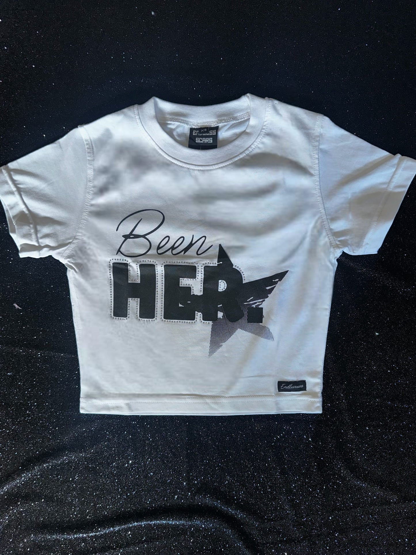 Black ‘Been Her’ Rhinestones Baby Tee