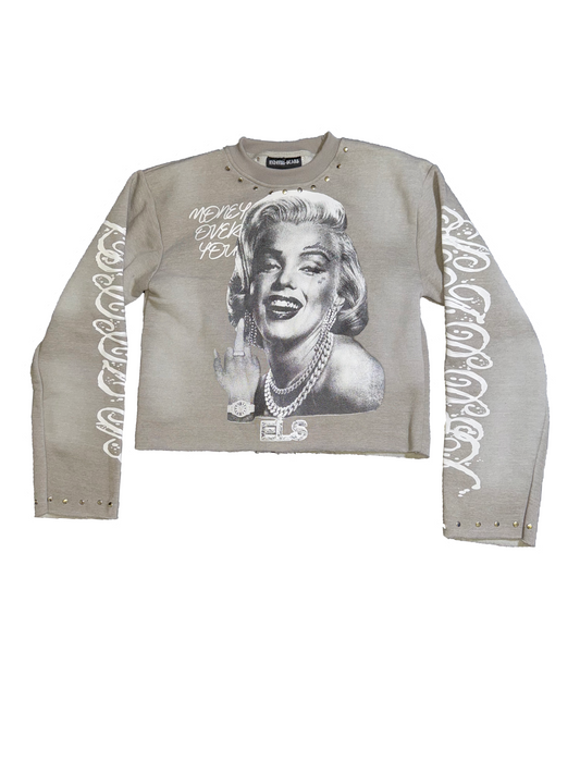 Grey ‘Money Over You’ Icon Crewneck