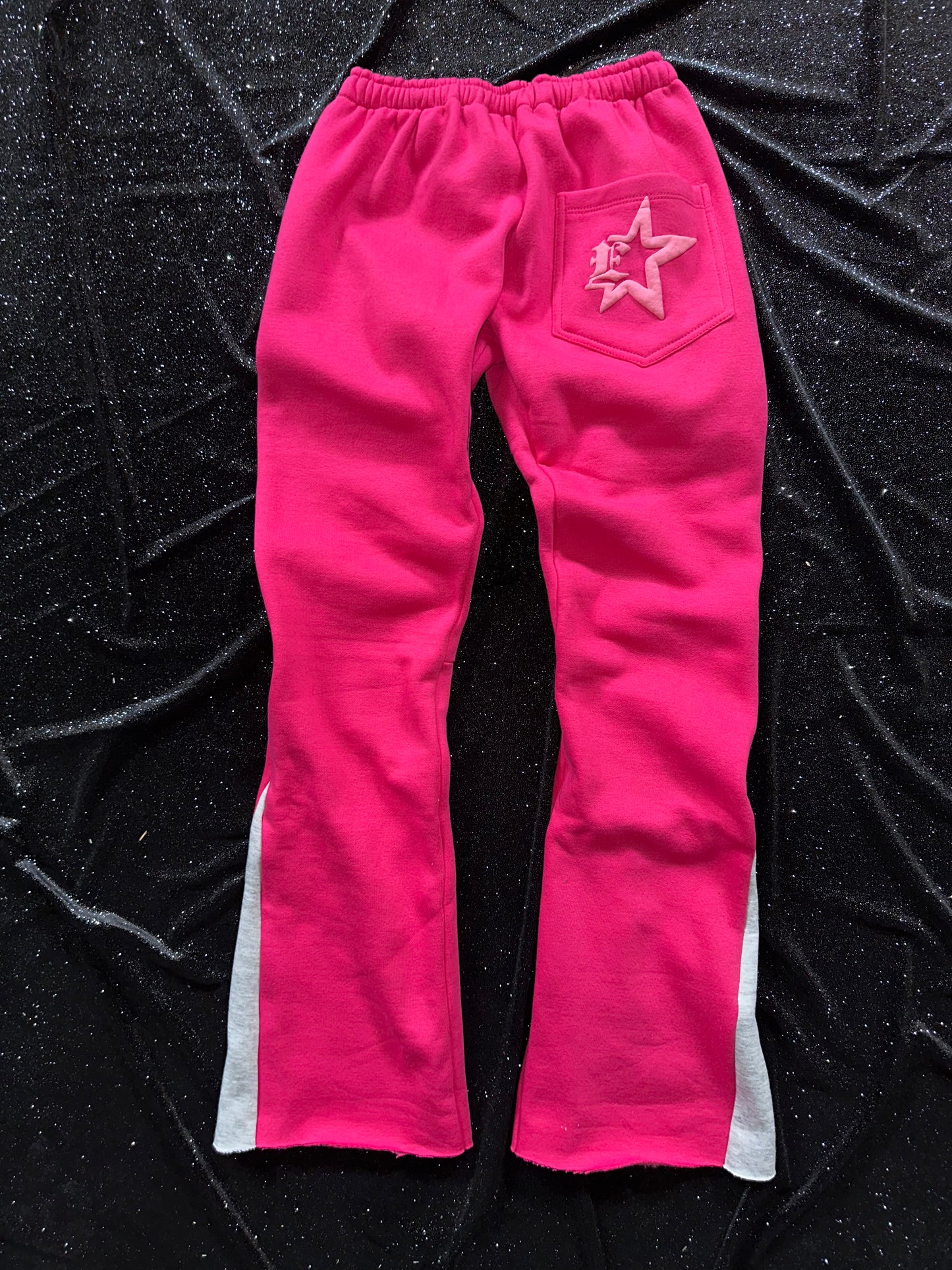 Pink Valentine Puff Flares